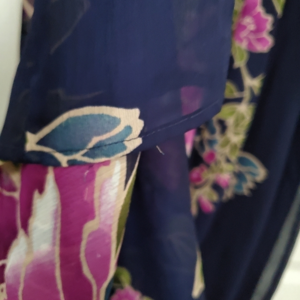 STRAPLESS Floral Maxi Dress with Cute Ruffle Top Detail - Picture 9 of 14